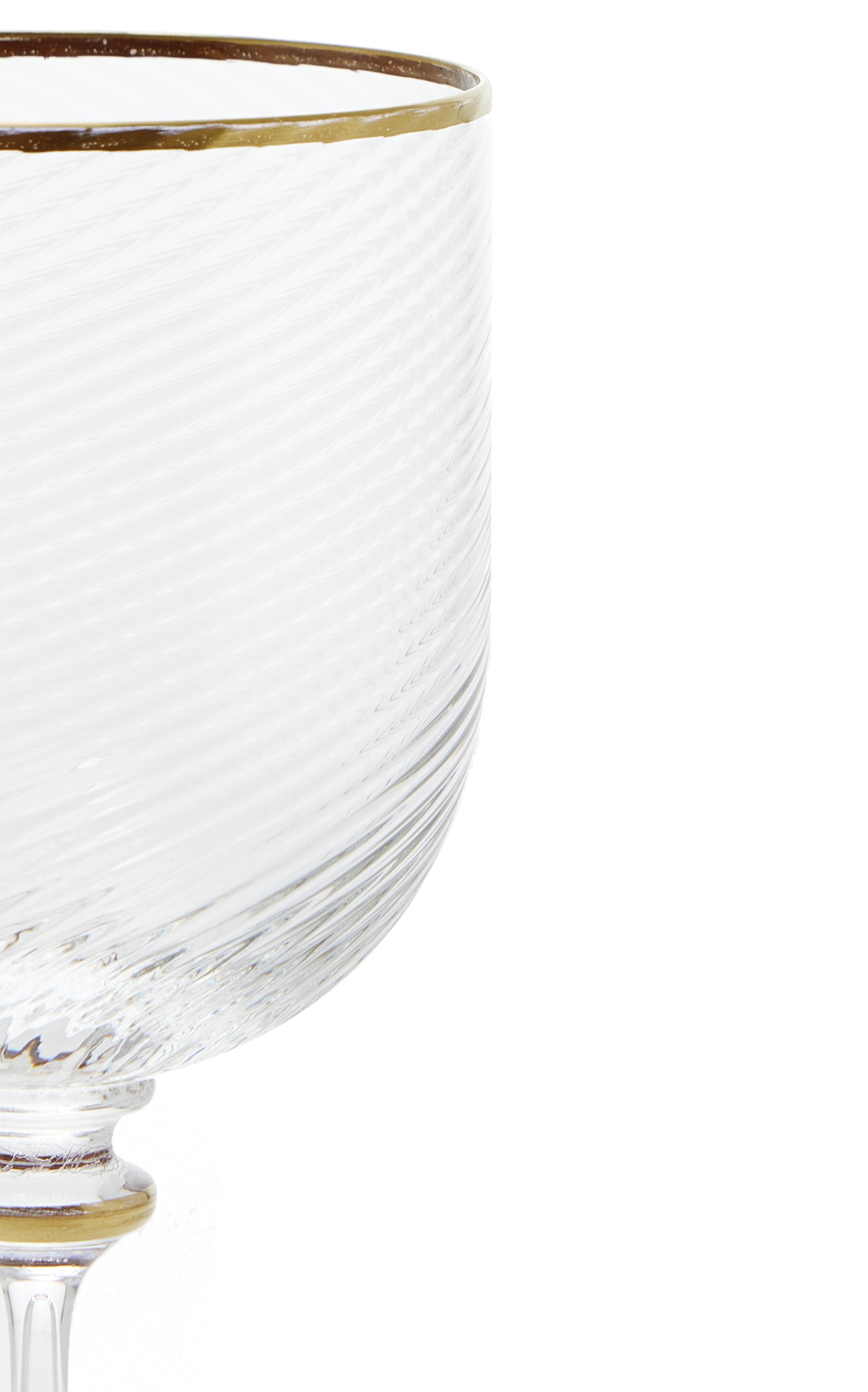 Twist Stemmed Water Glass