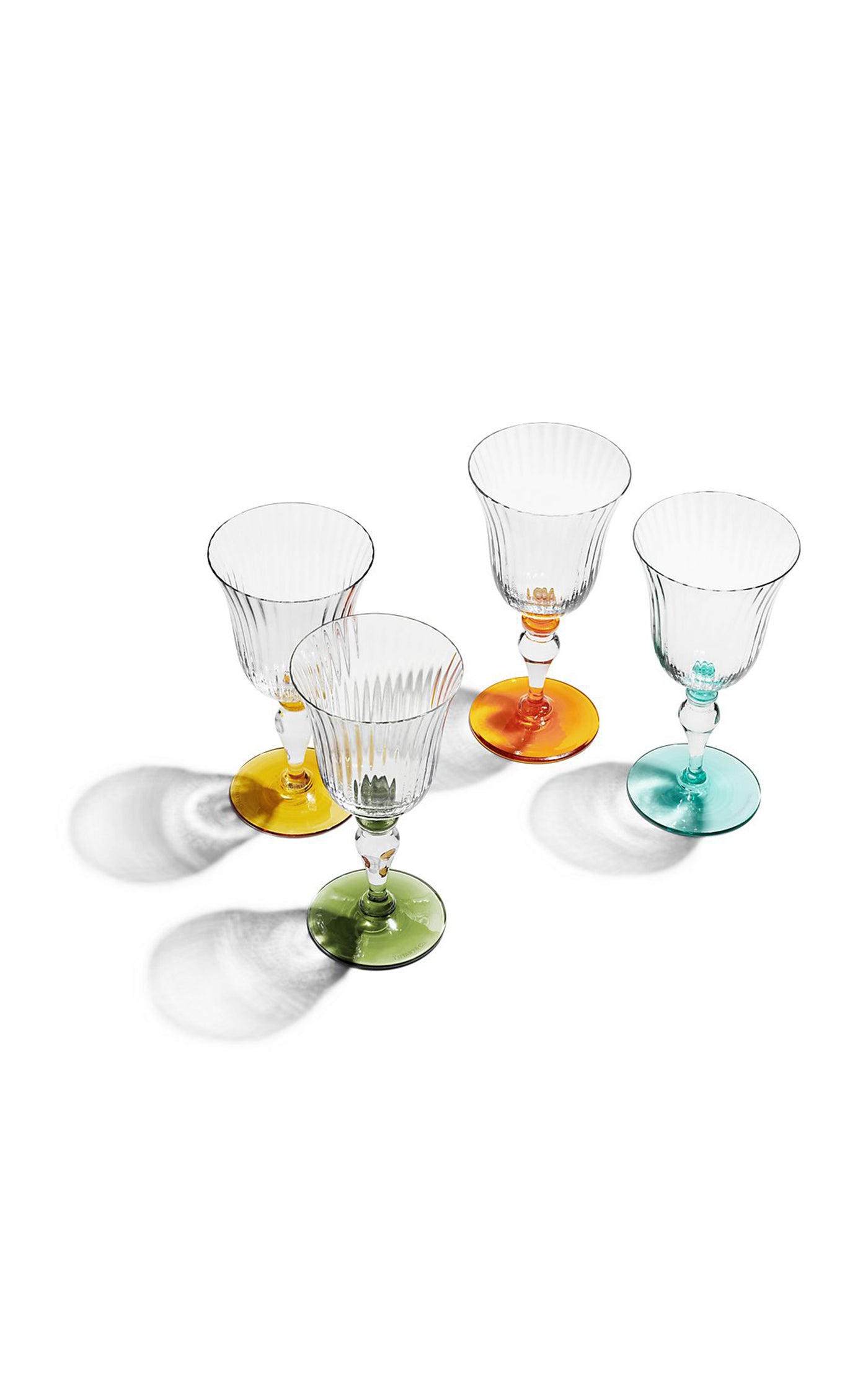 Color Block Wine Glass