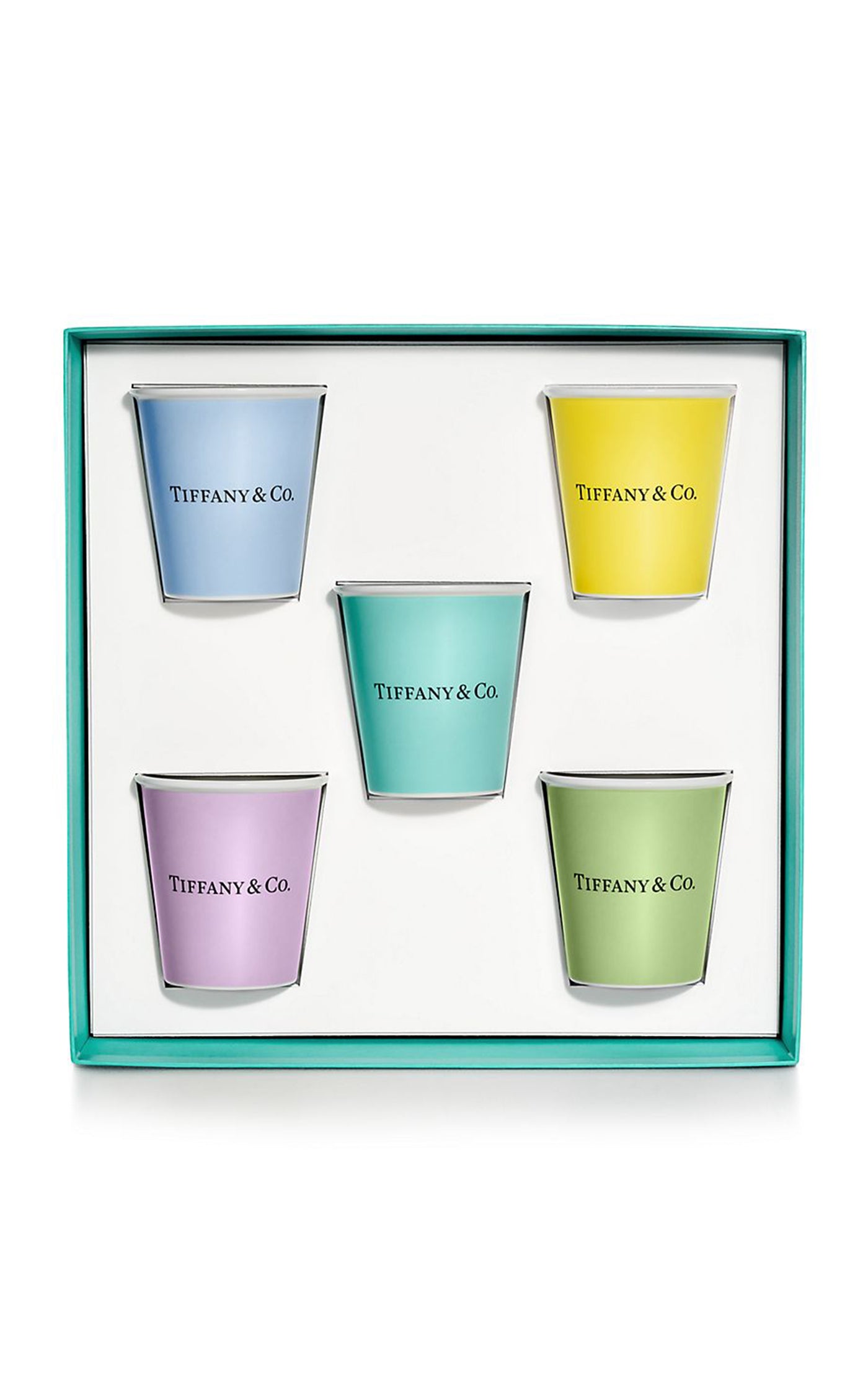 Set-of-Five Bone China Coffee Cups