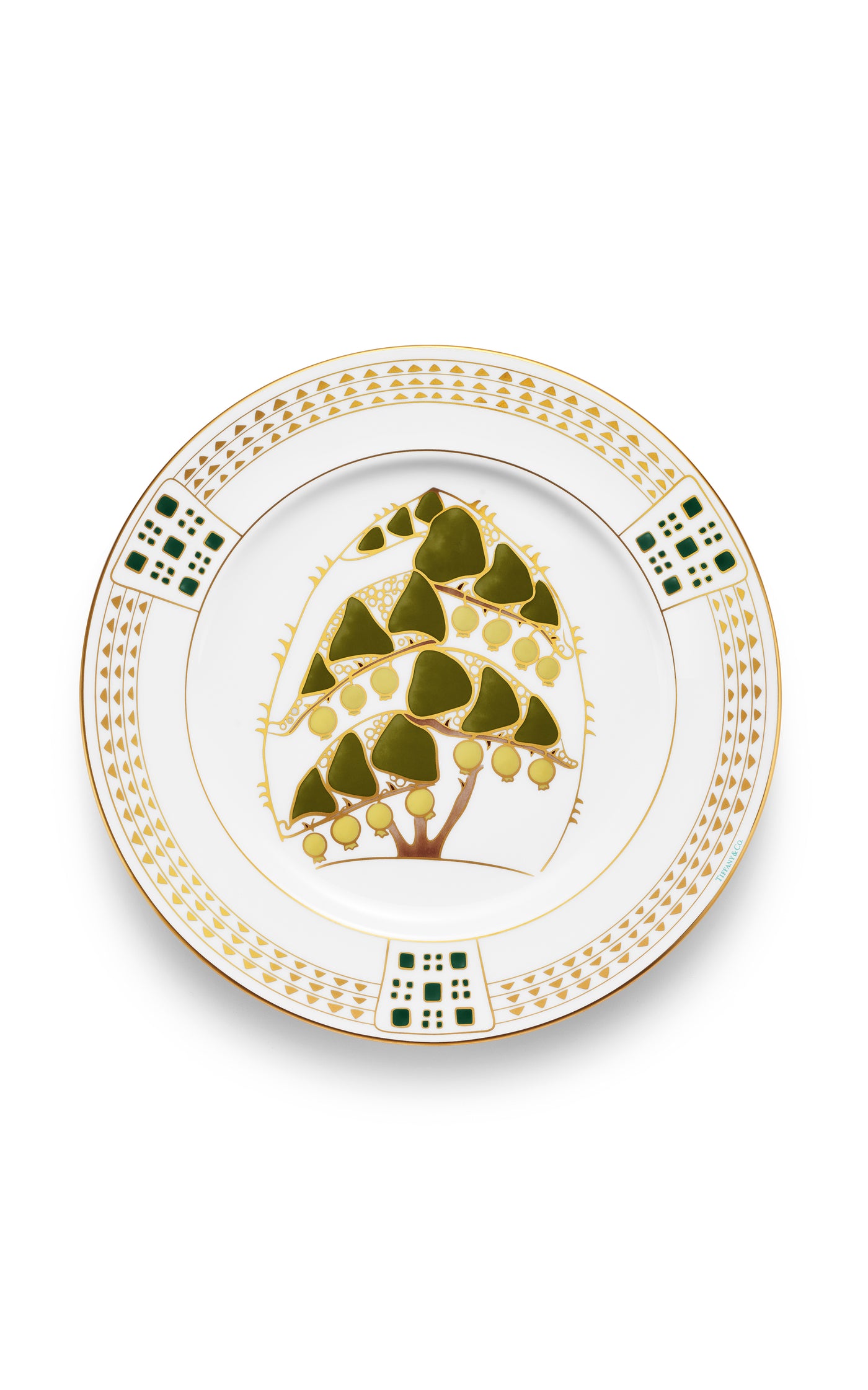 Set-of-Six Berries Bone China Dinner Plates