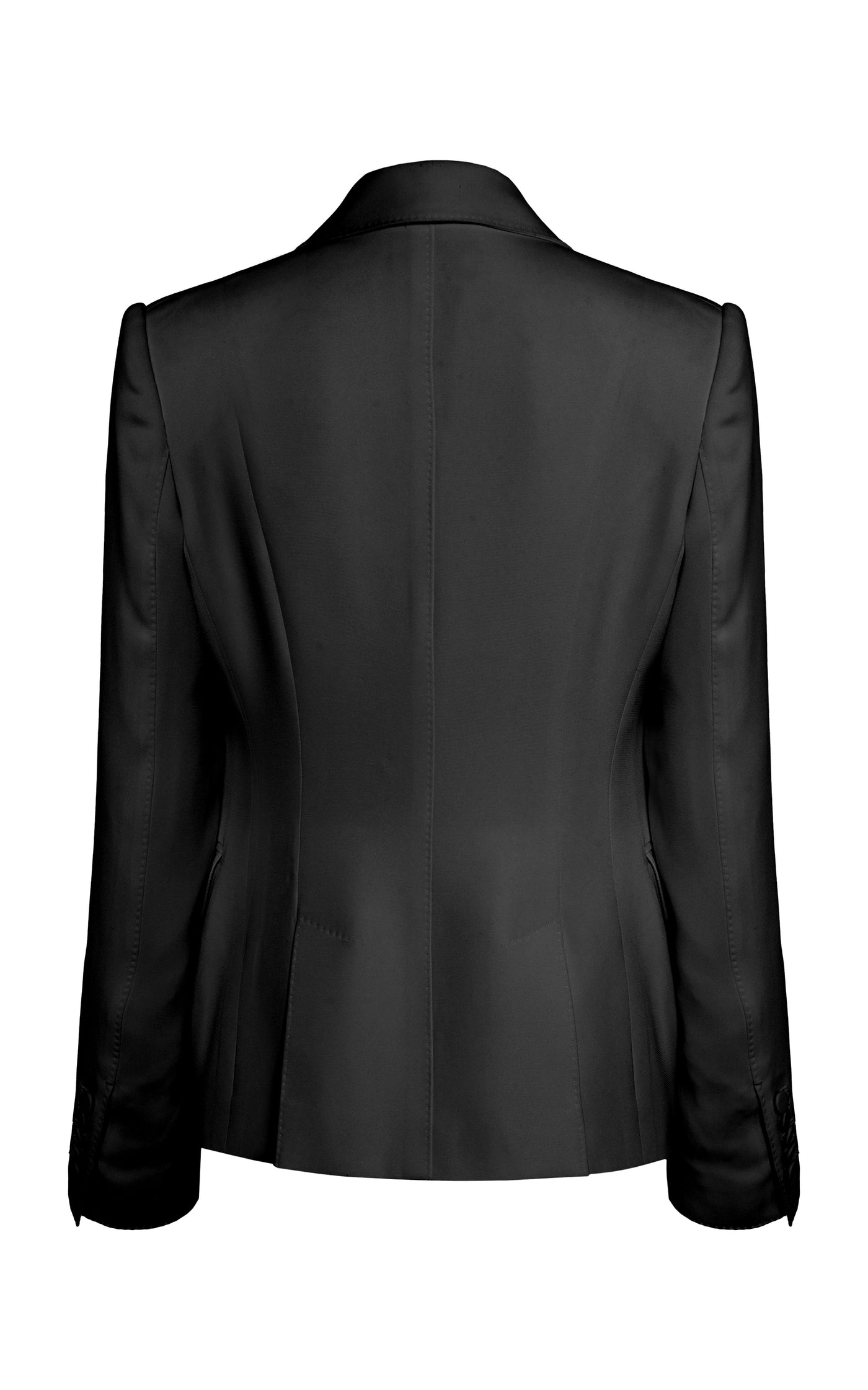 Double Silk Georgette Single-Breasted Blazer