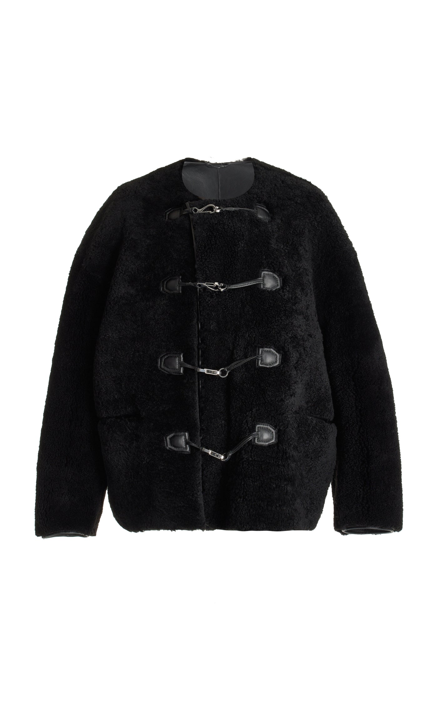 Teddy Shearling Clasp Jacket