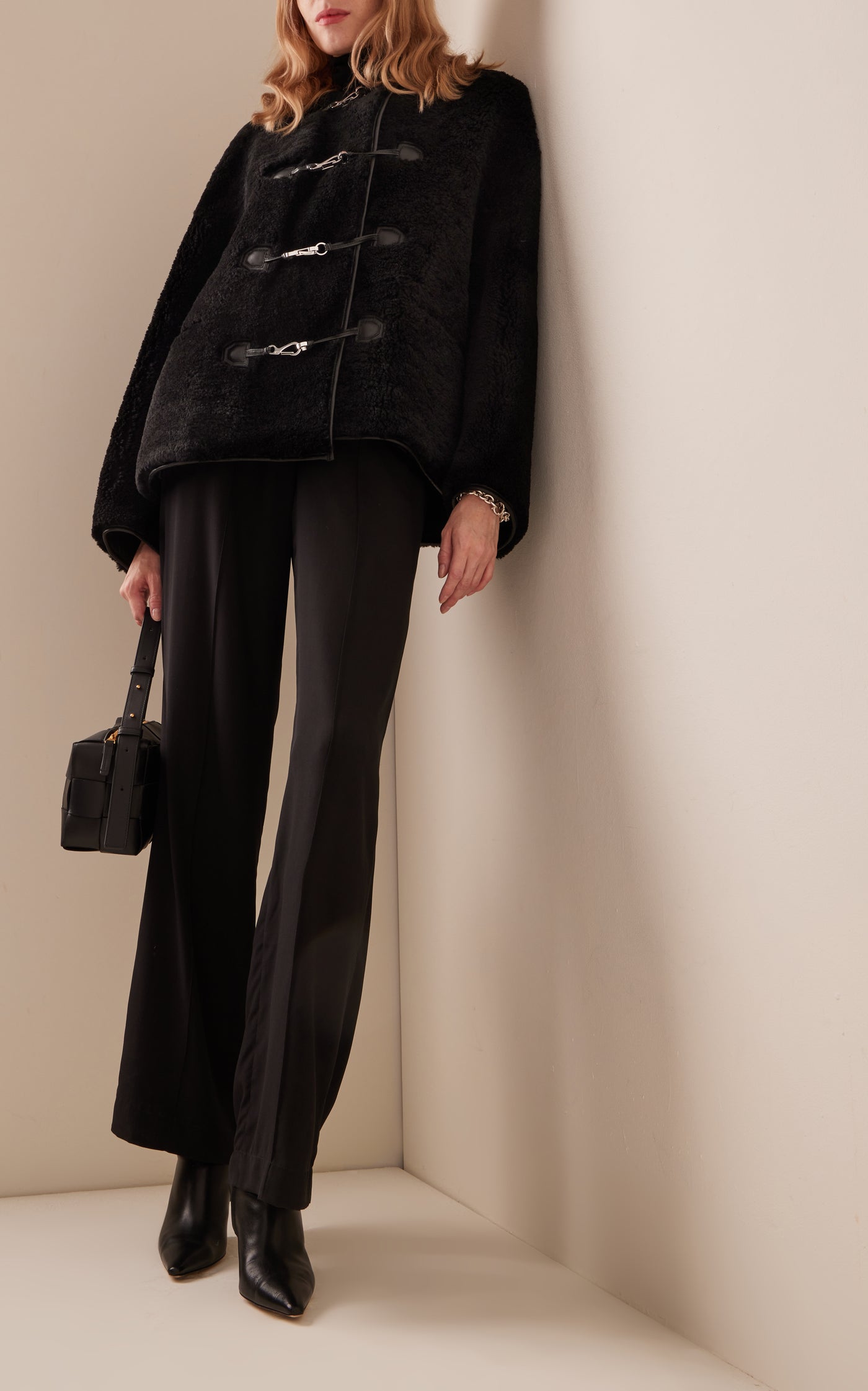 Teddy Shearling Clasp Jacket