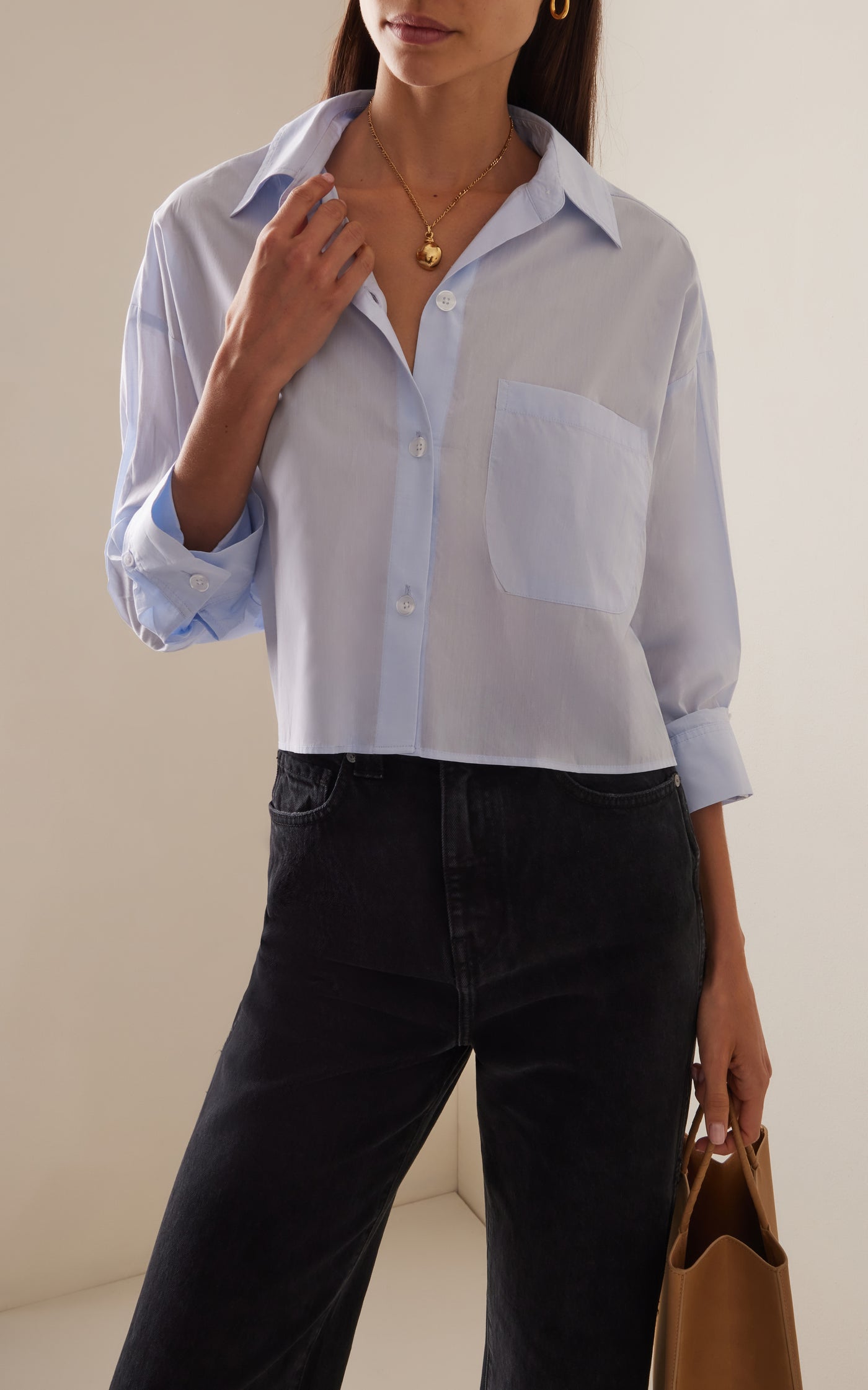 Soon To Be Ex Cropped Cotton Shirt