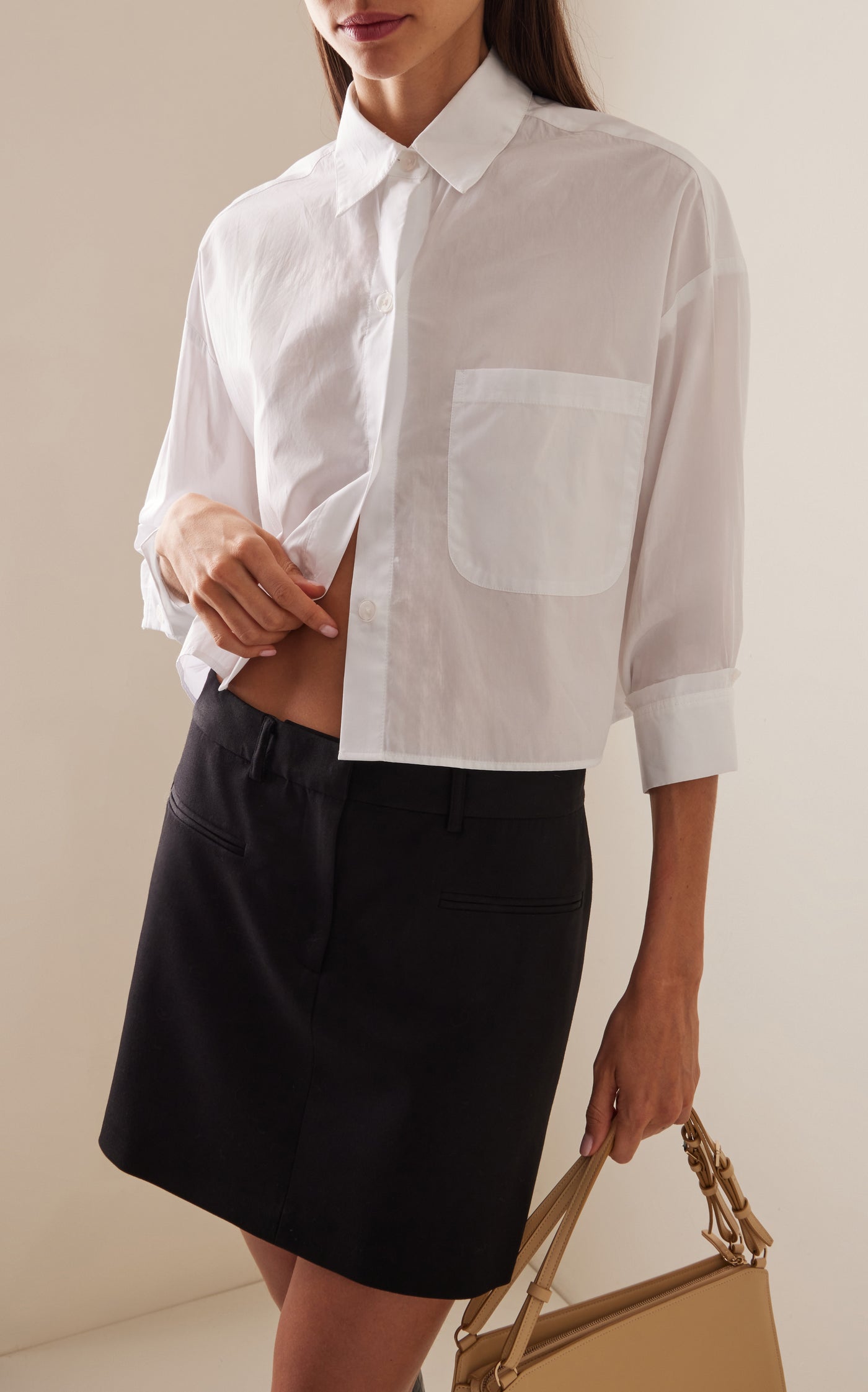 Soon To Be Ex Cropped Cotton Shirt