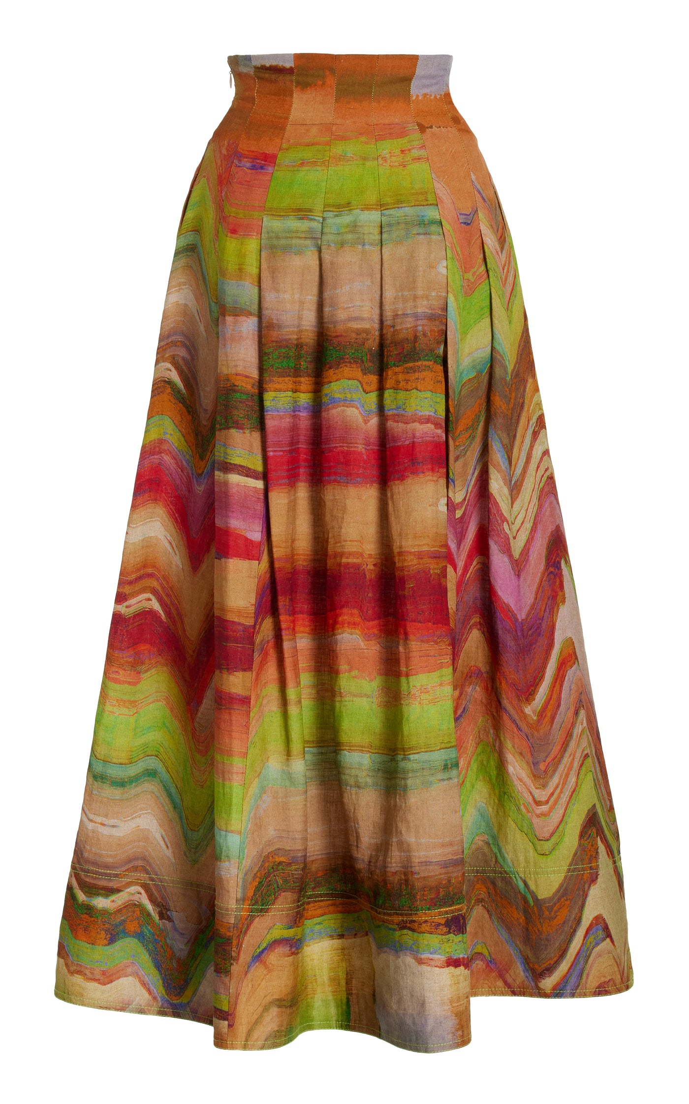 Alessandra Pleated Midi Skirt