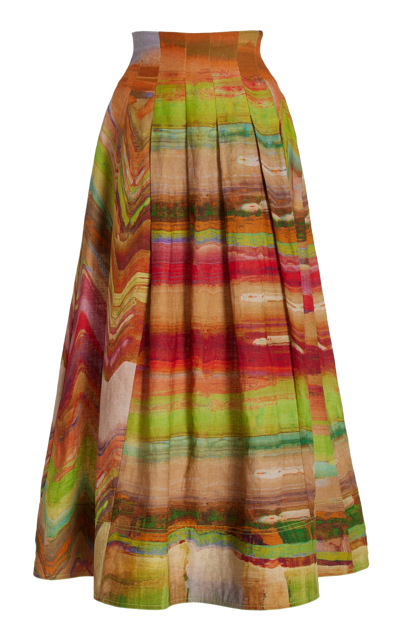 Alessandra Pleated Midi Skirt