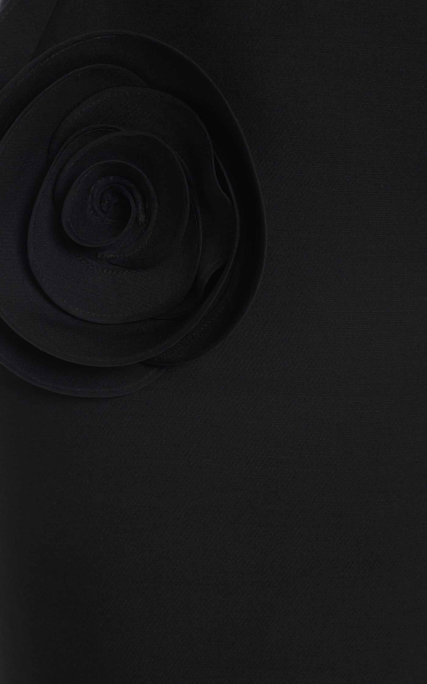 Flower-Detailed Wool-Silk Midi Skirt