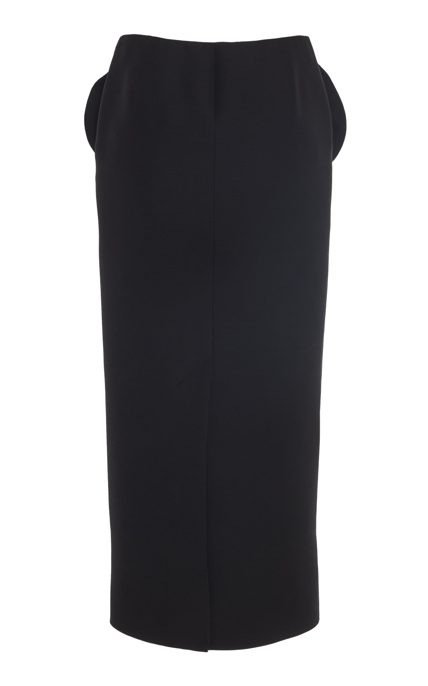 Flower-Detailed Wool-Silk Midi Skirt