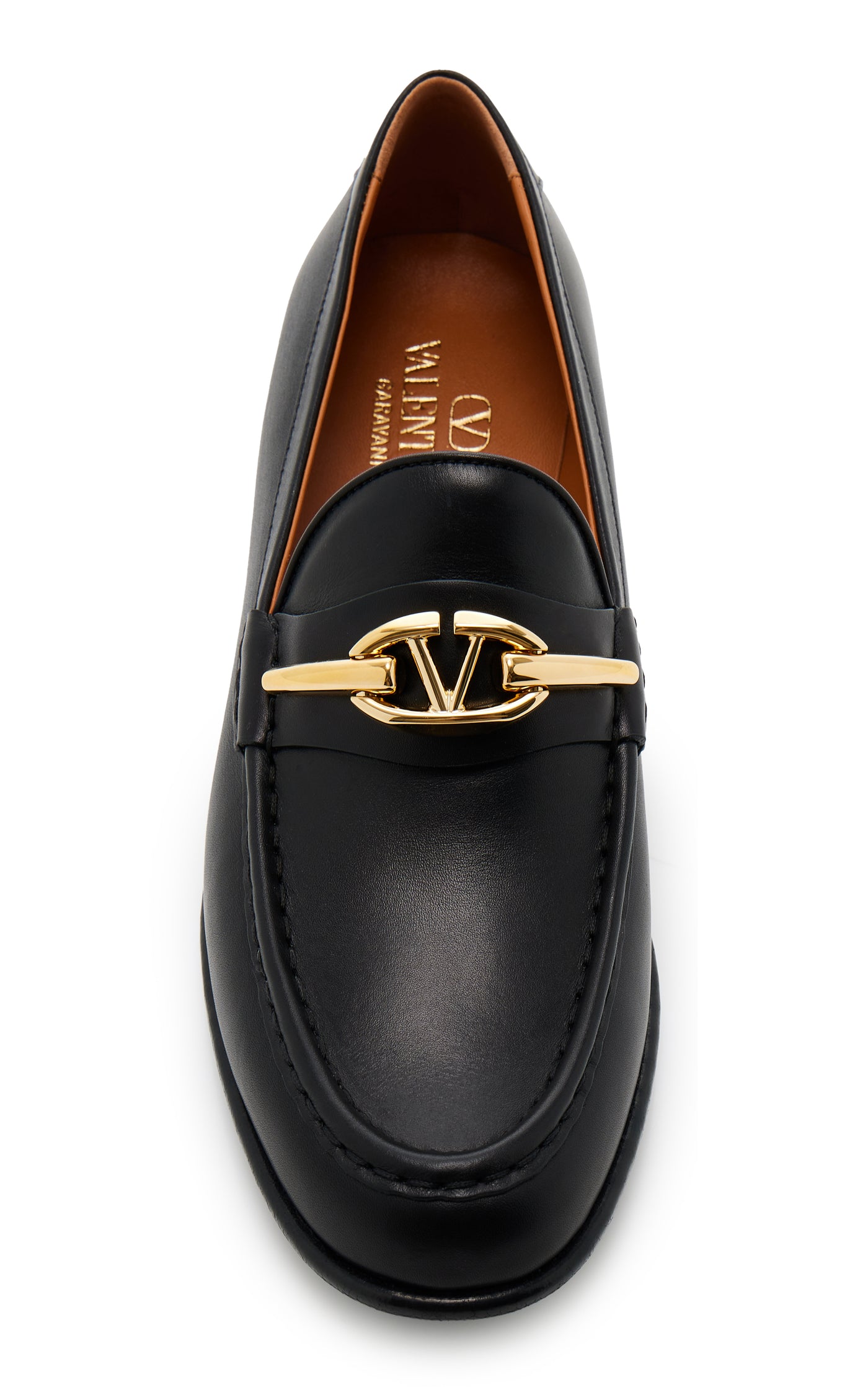 VLogo Leather Loafers