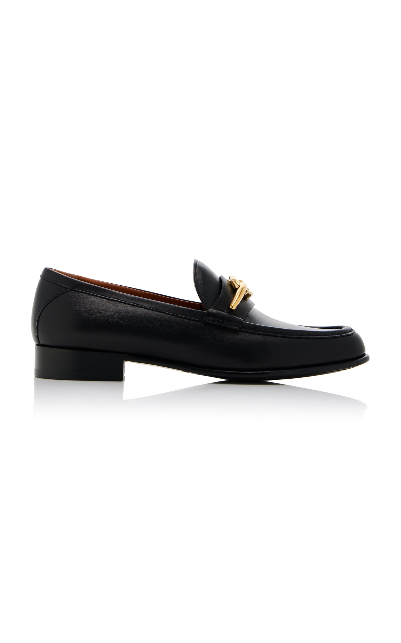 VLogo Leather Loafers