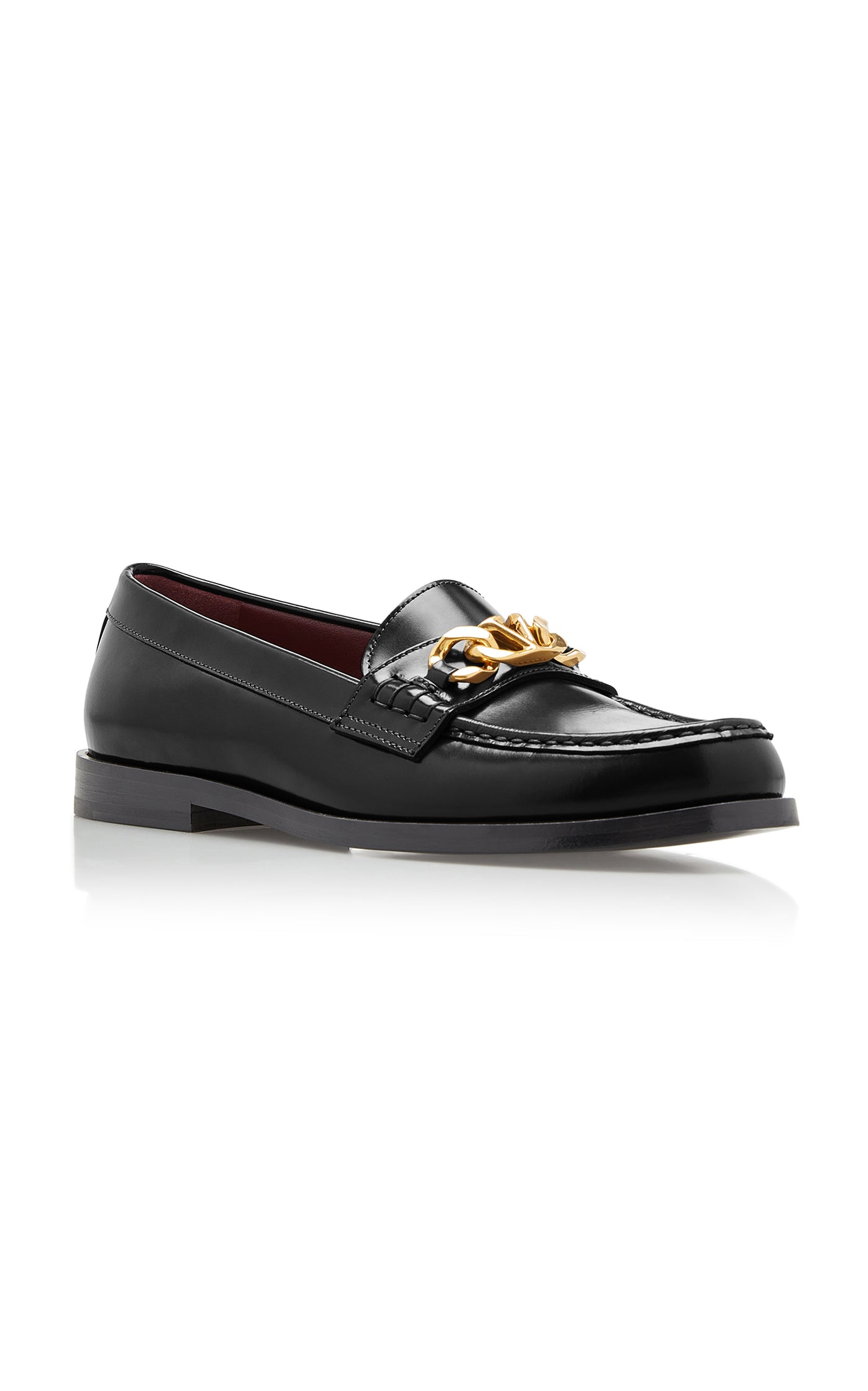 VLogo Leather Loafers