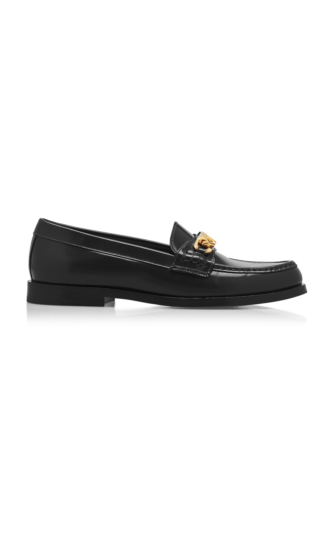 VLogo Leather Loafers