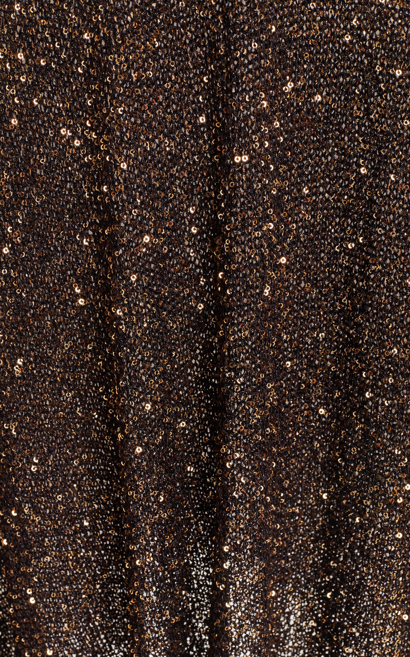 Feather-Trimmed Paillette Poncho