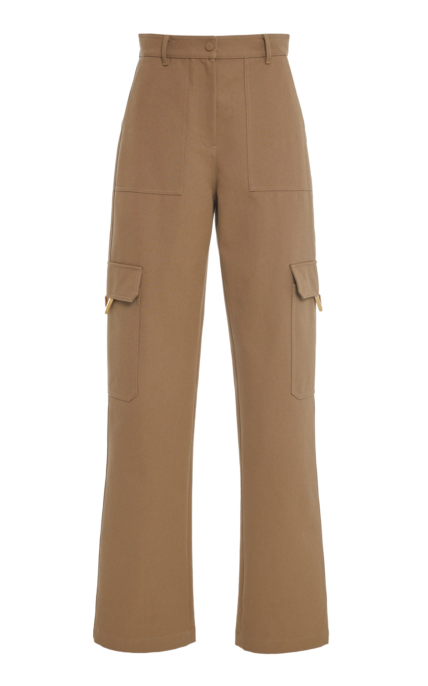 Straight-Leg Cotton-Blend Cargo Pants