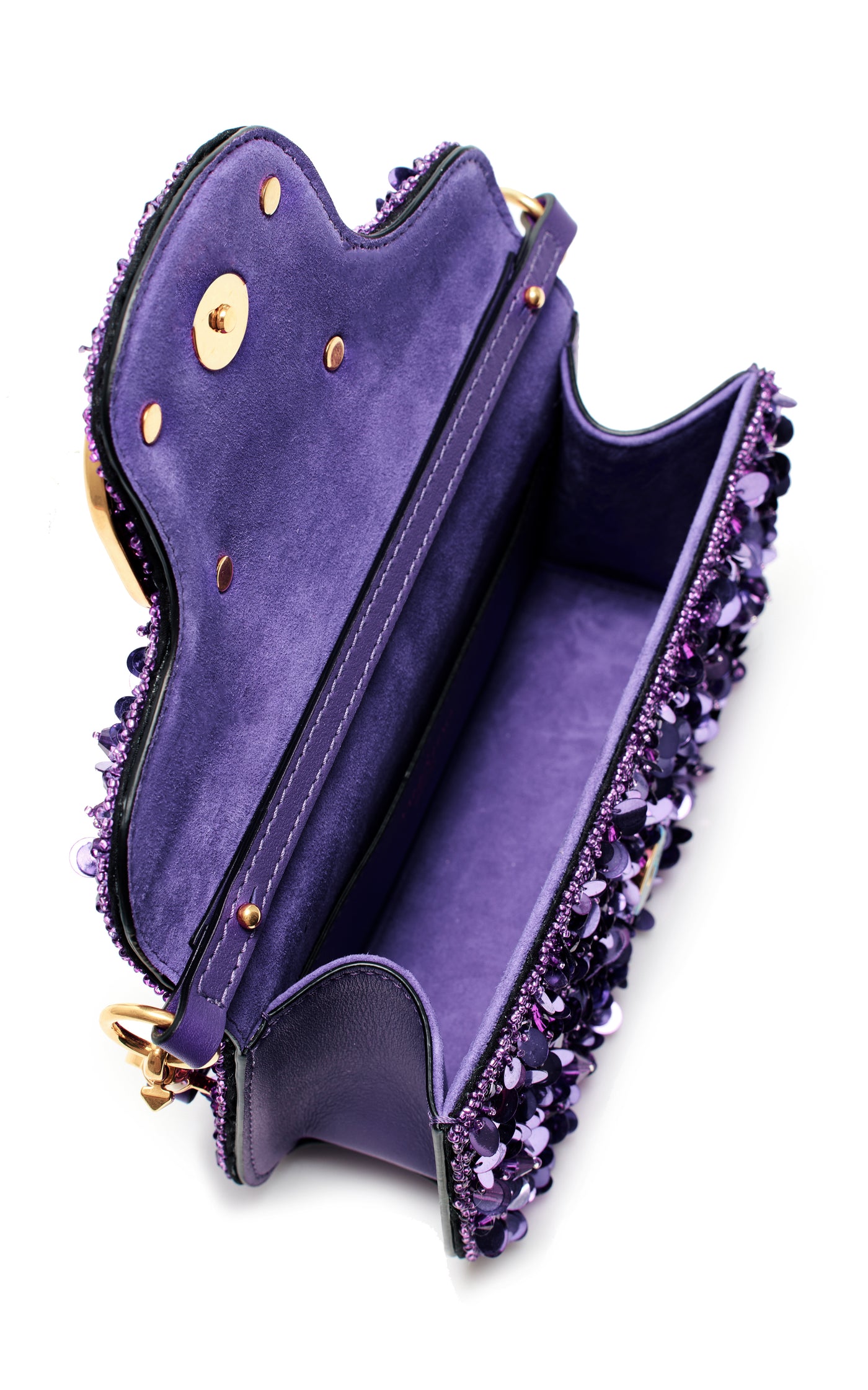 Small Loco Embellished Silk Shoulder Bag