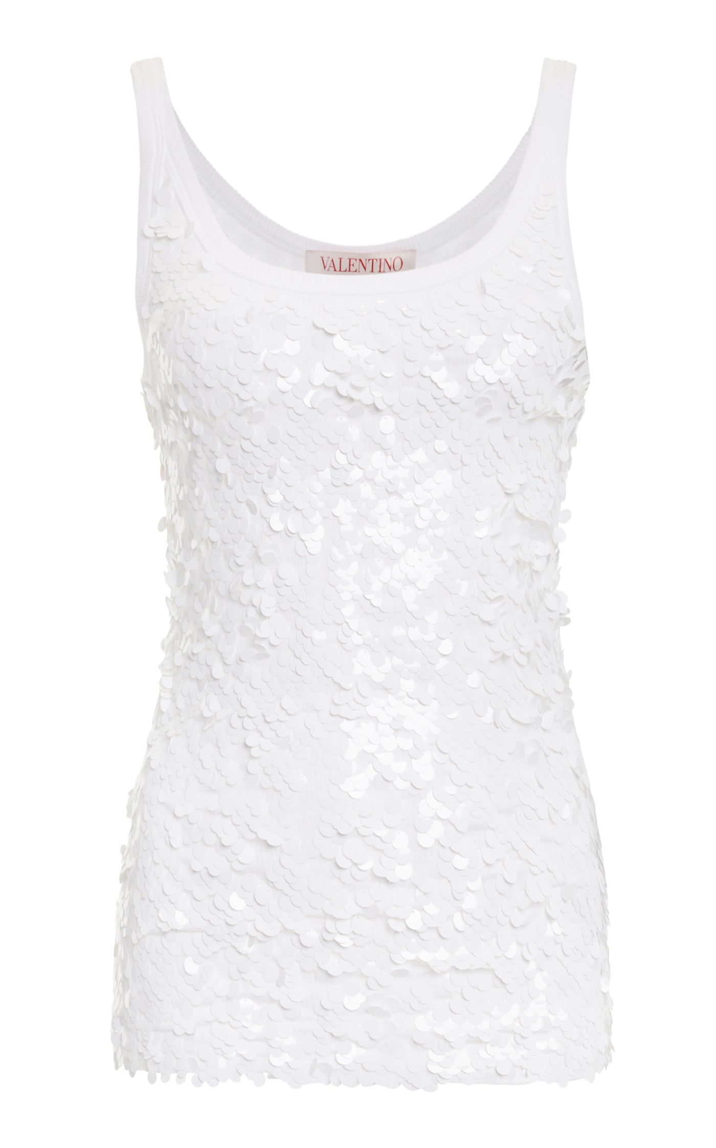 Embroidered Stretch-Cotton Jersey Tank Top
