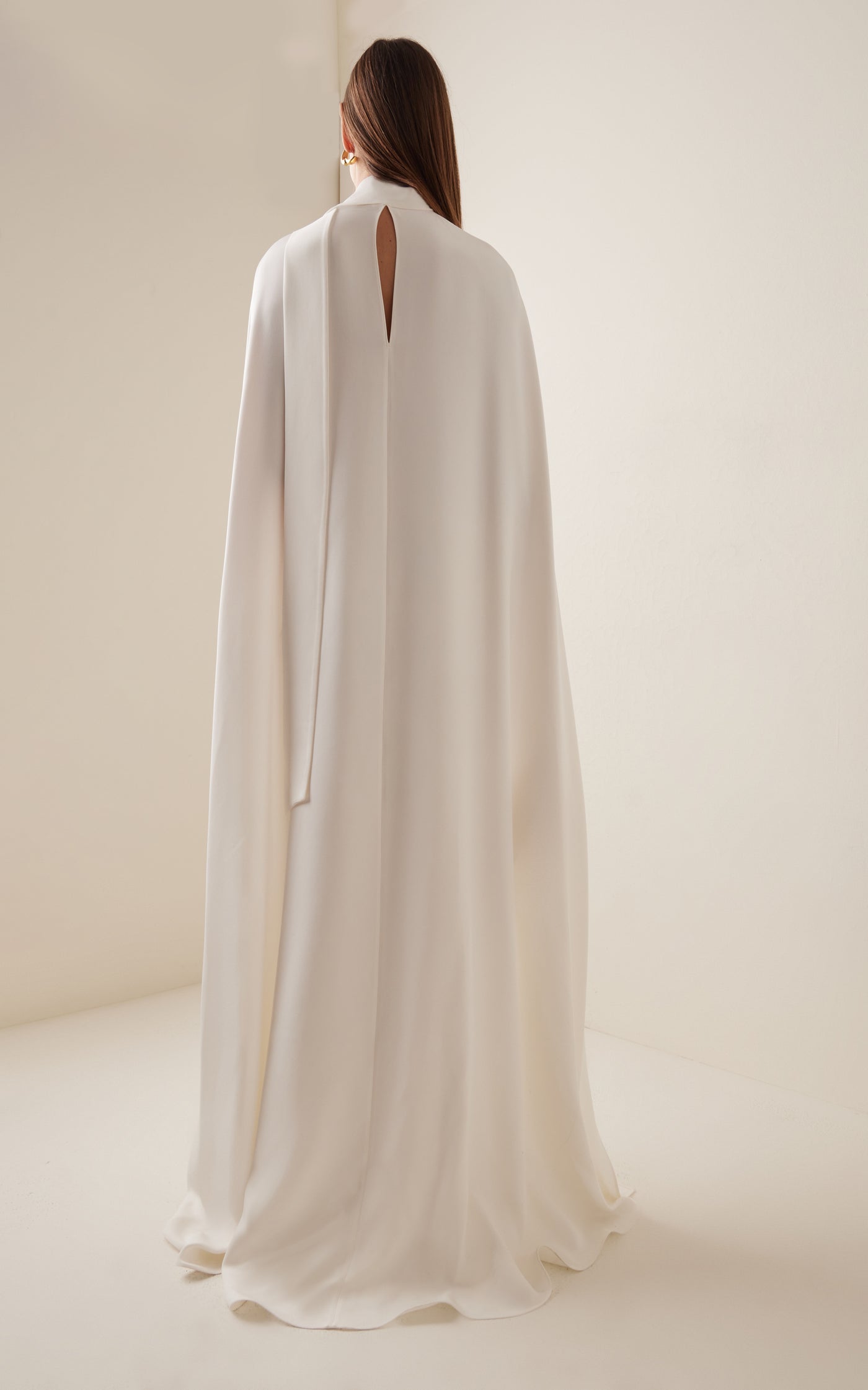 Silk Turtleneck Cape Top