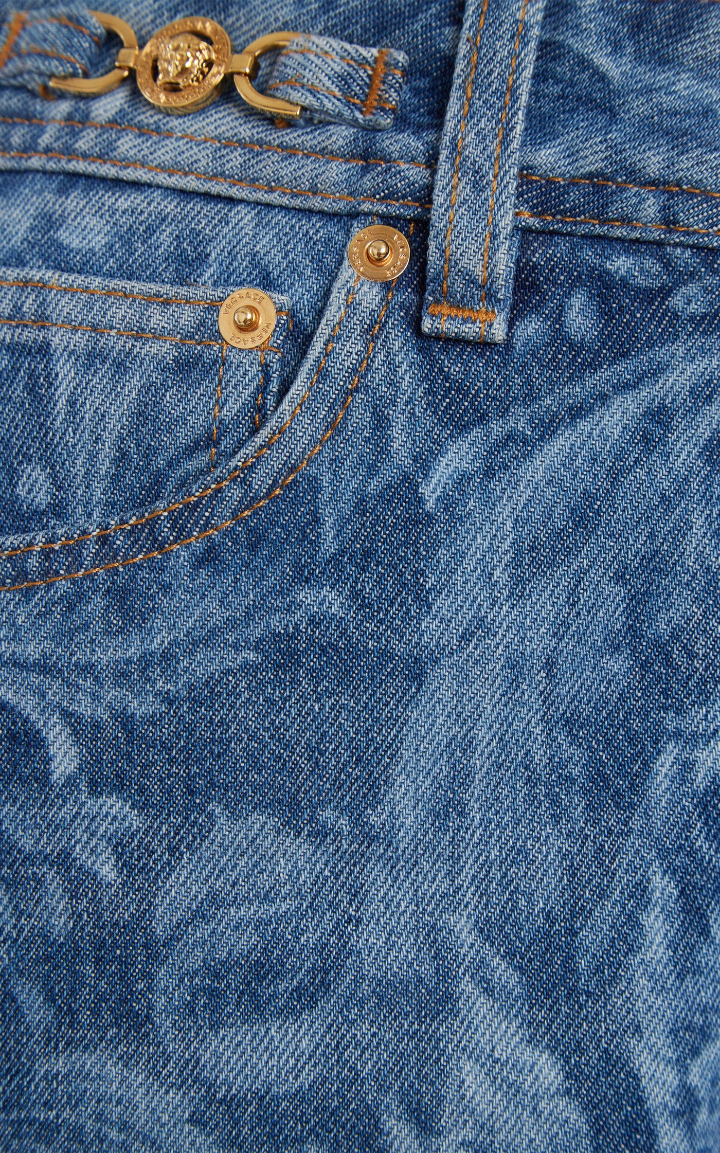 Printed Straight-Leg Jeans