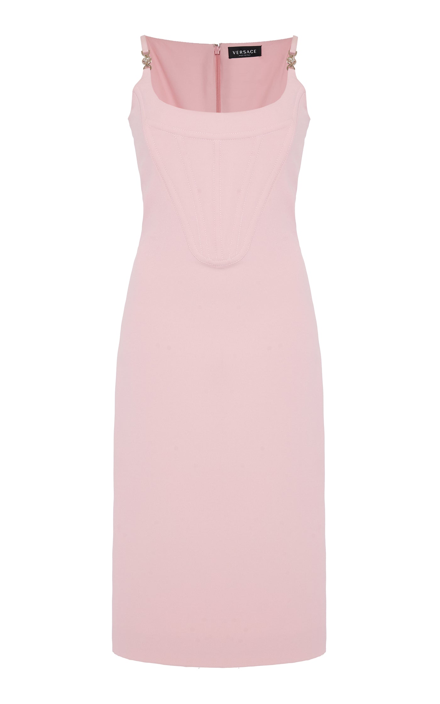 Satin Corset Midi Dress
