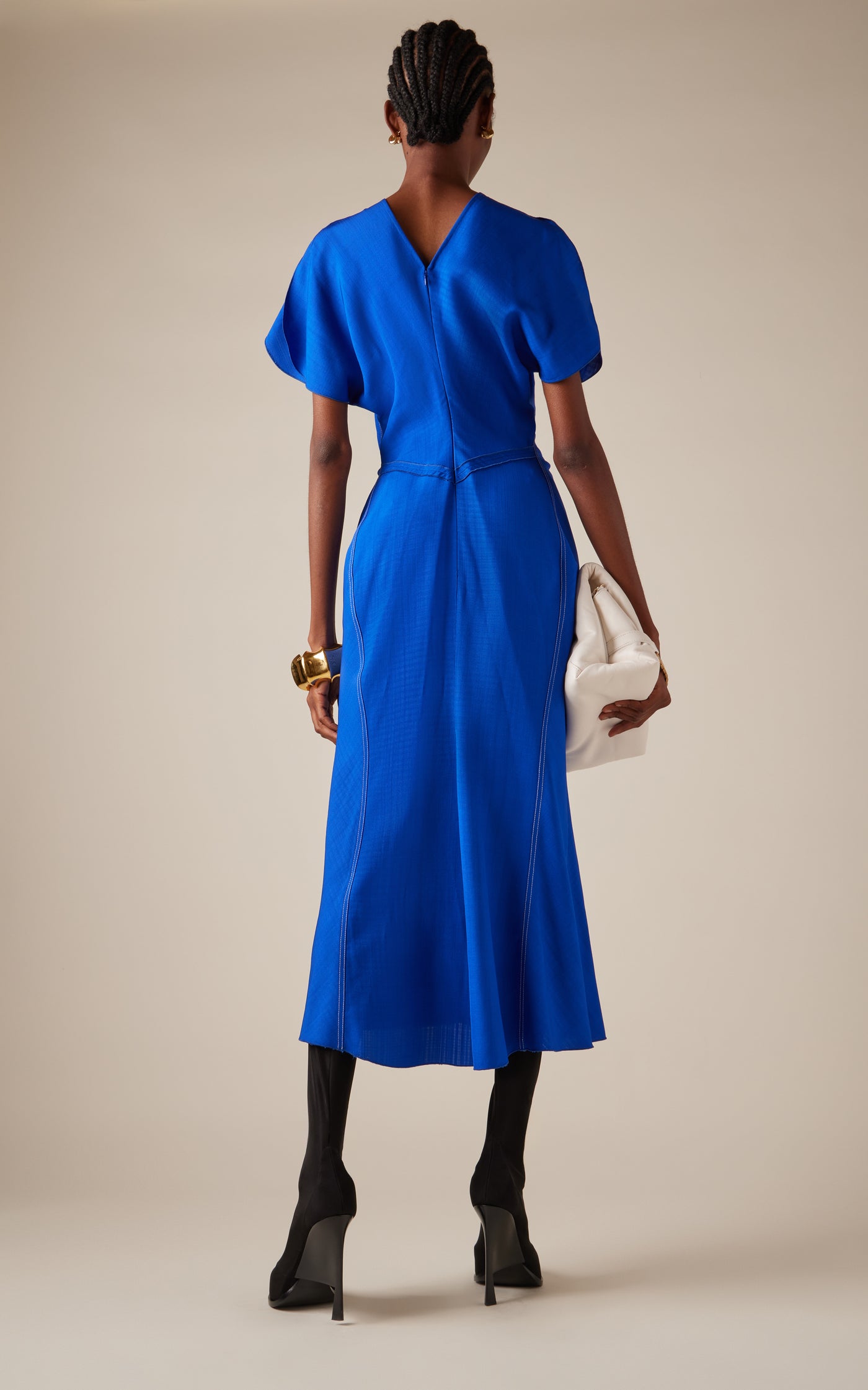 Gathered Midi Dress