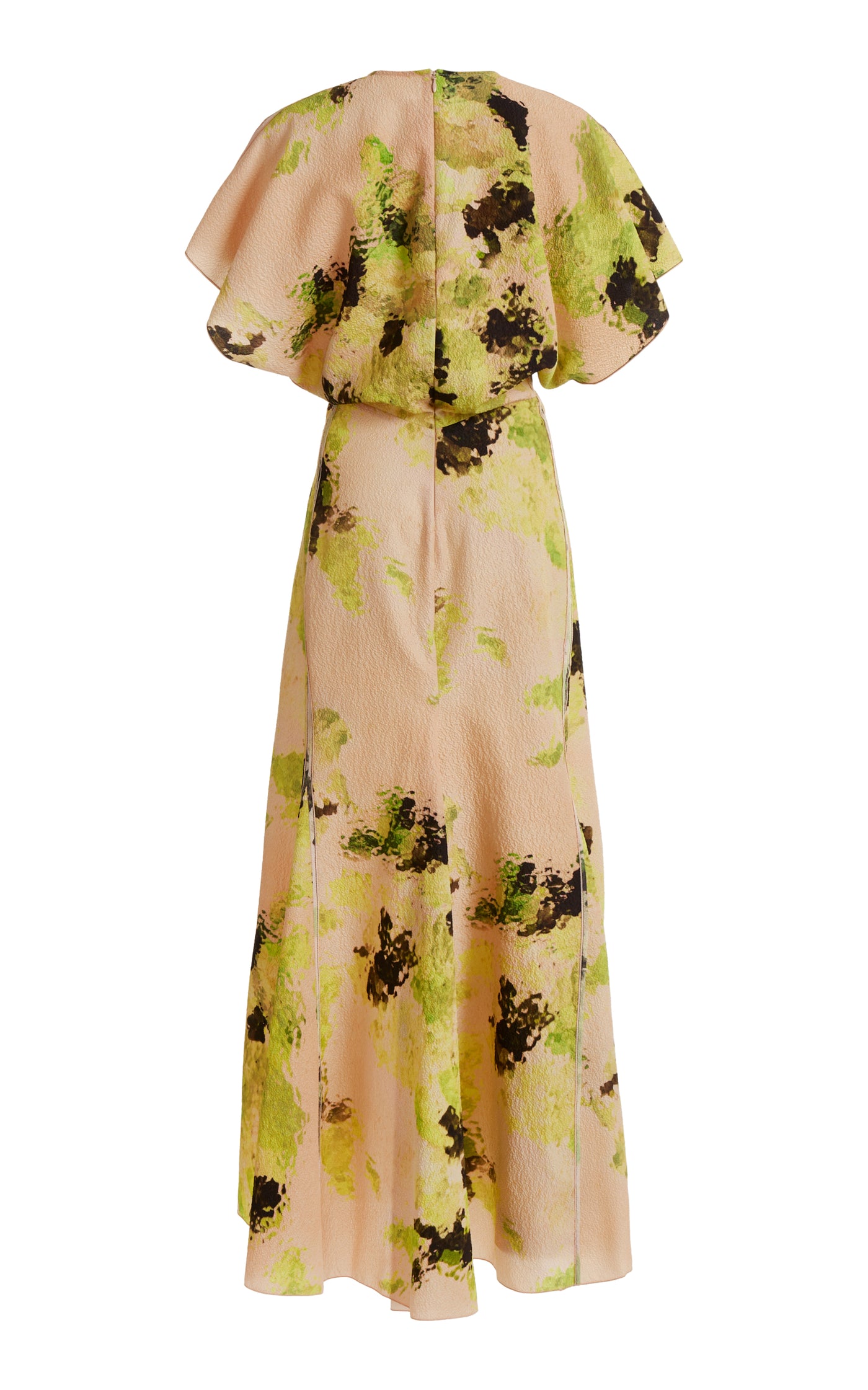 Draped Printed Midi Dress