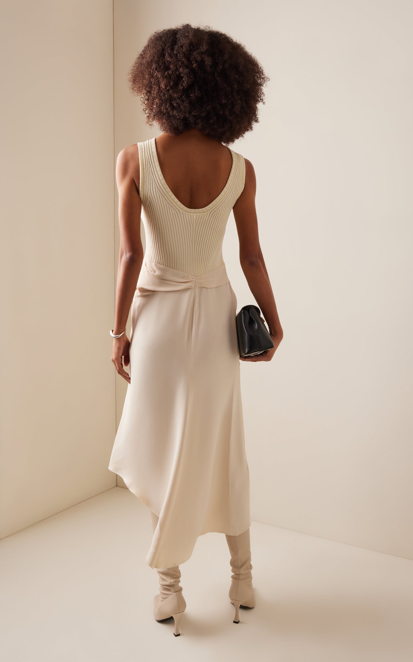 Tie-Detailed Midi Dress