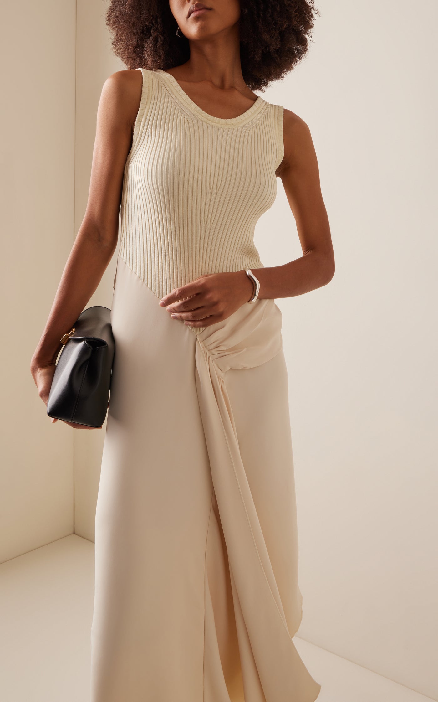 Tie-Detailed Midi Dress