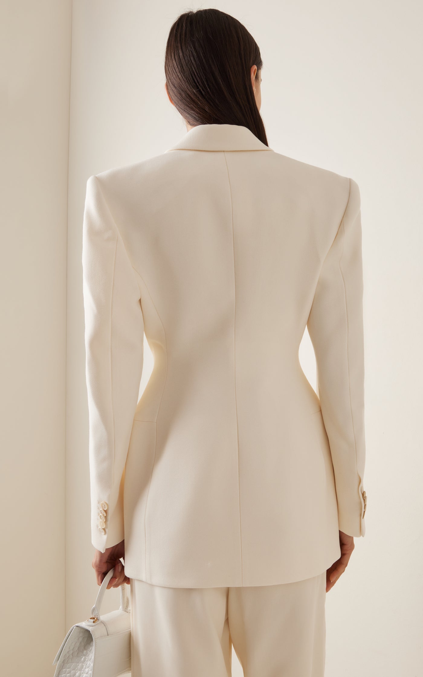 Contour Double-Breasted Wool Blazer