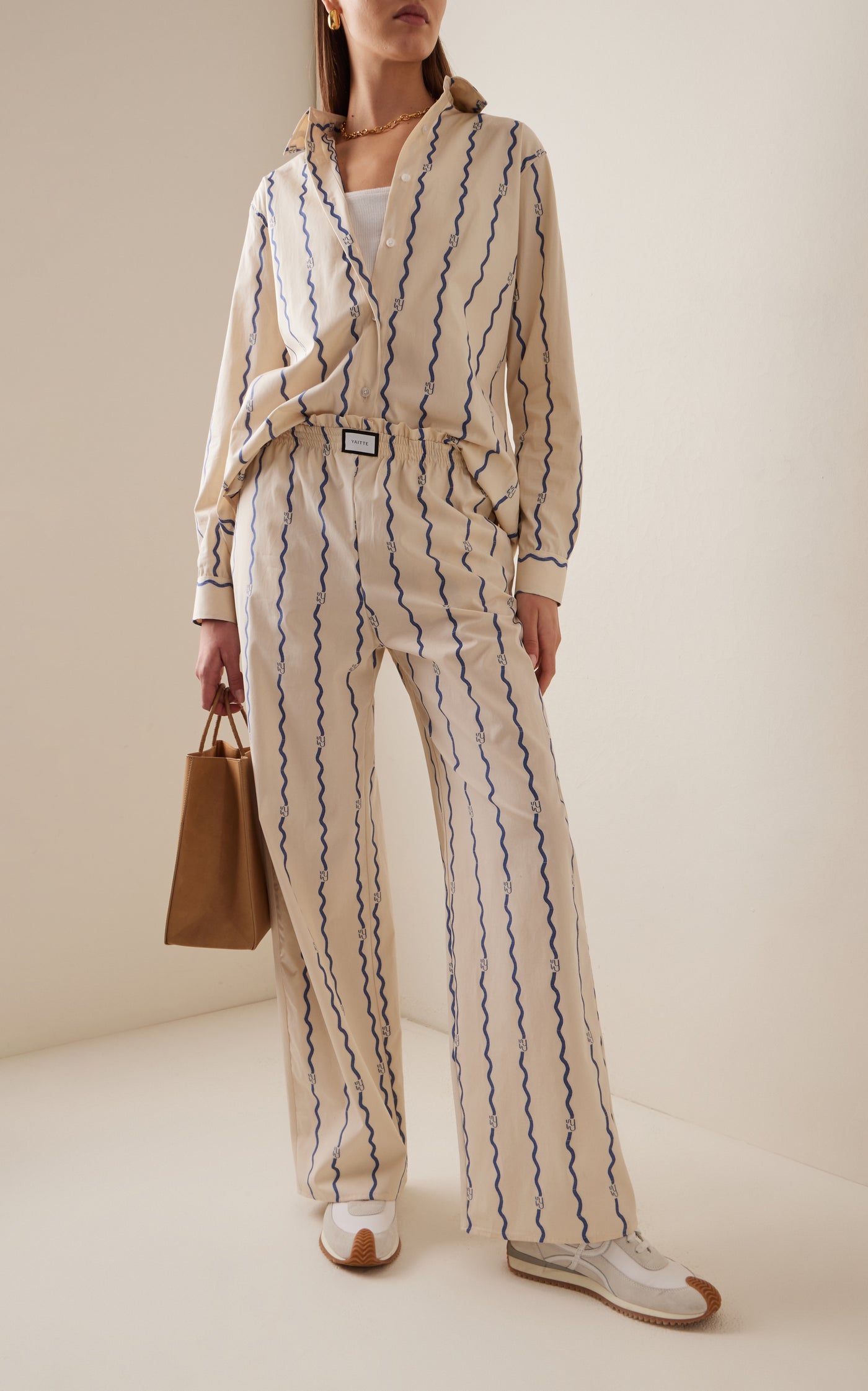 Bouy Wave-Patterned Cotton Fil Coupé Shirt