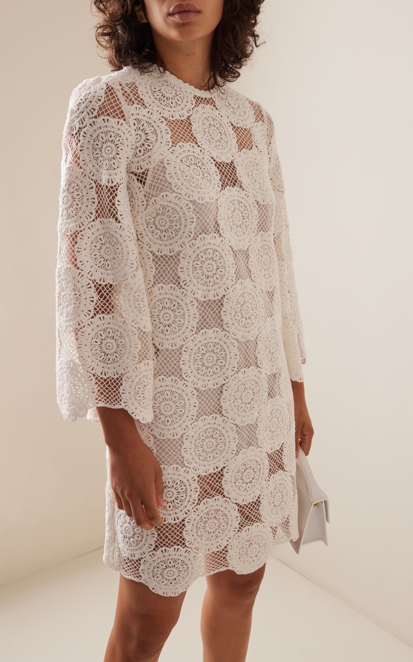 Junie Lace Cotton Tunic Dress