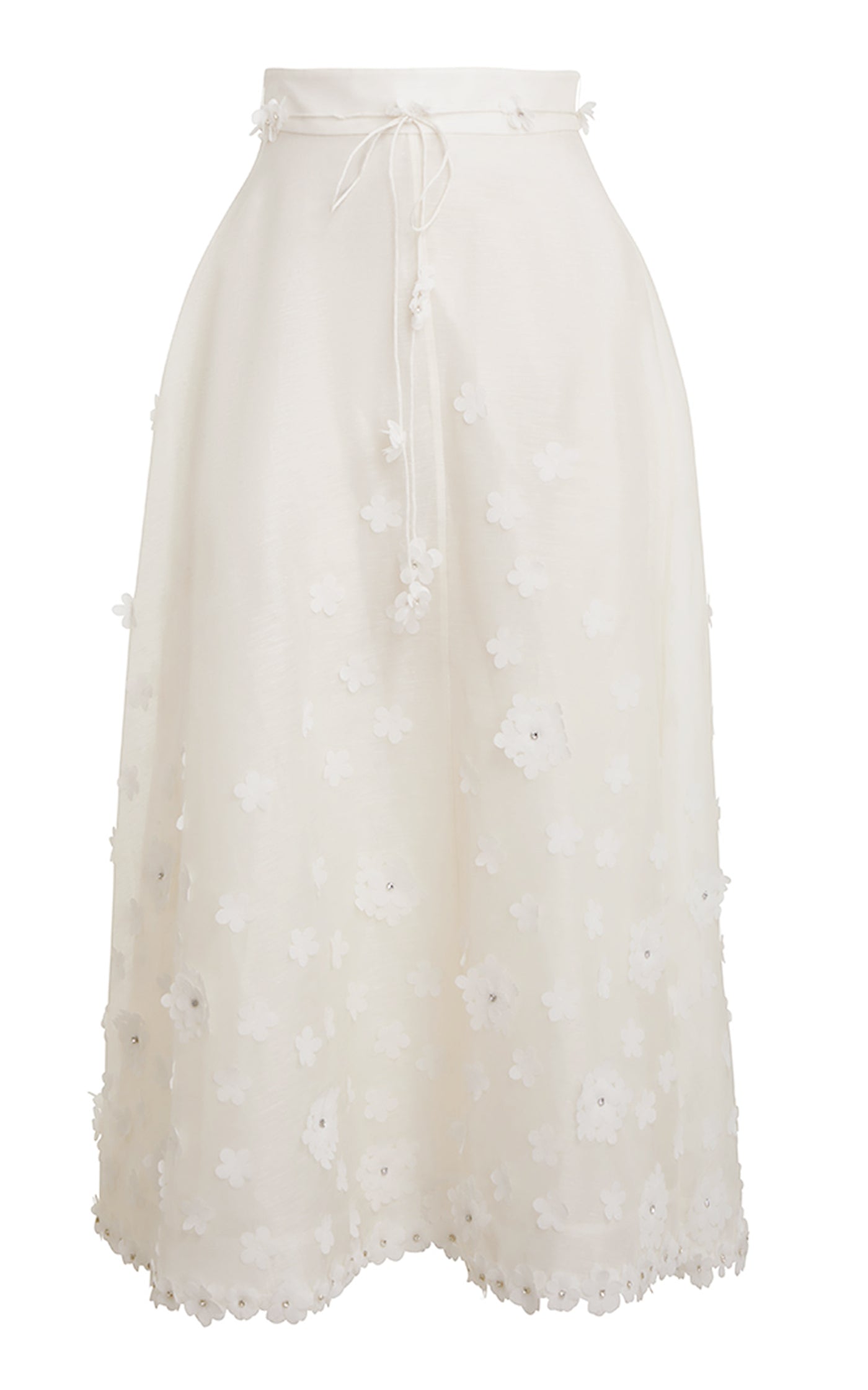 Matchmaker Lift Off Linen-Silk Midi Skirt