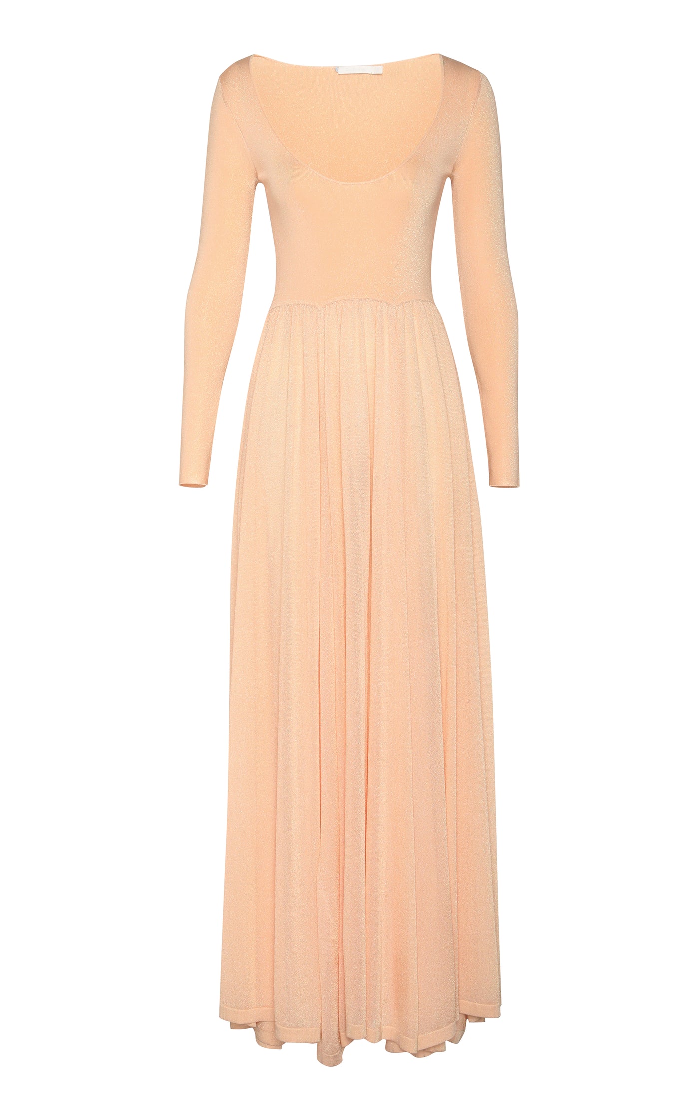 Natura Metallic-Knit Maxi Dress