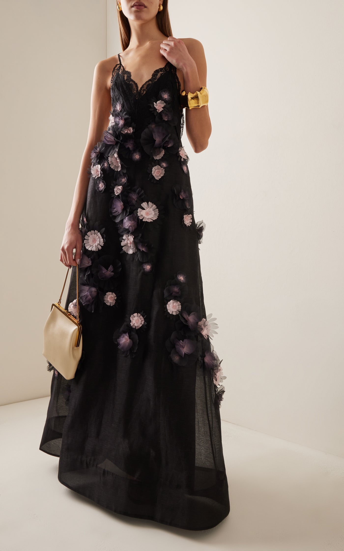 Matchmaker Daisy Linen-Silk Maxi Dress
