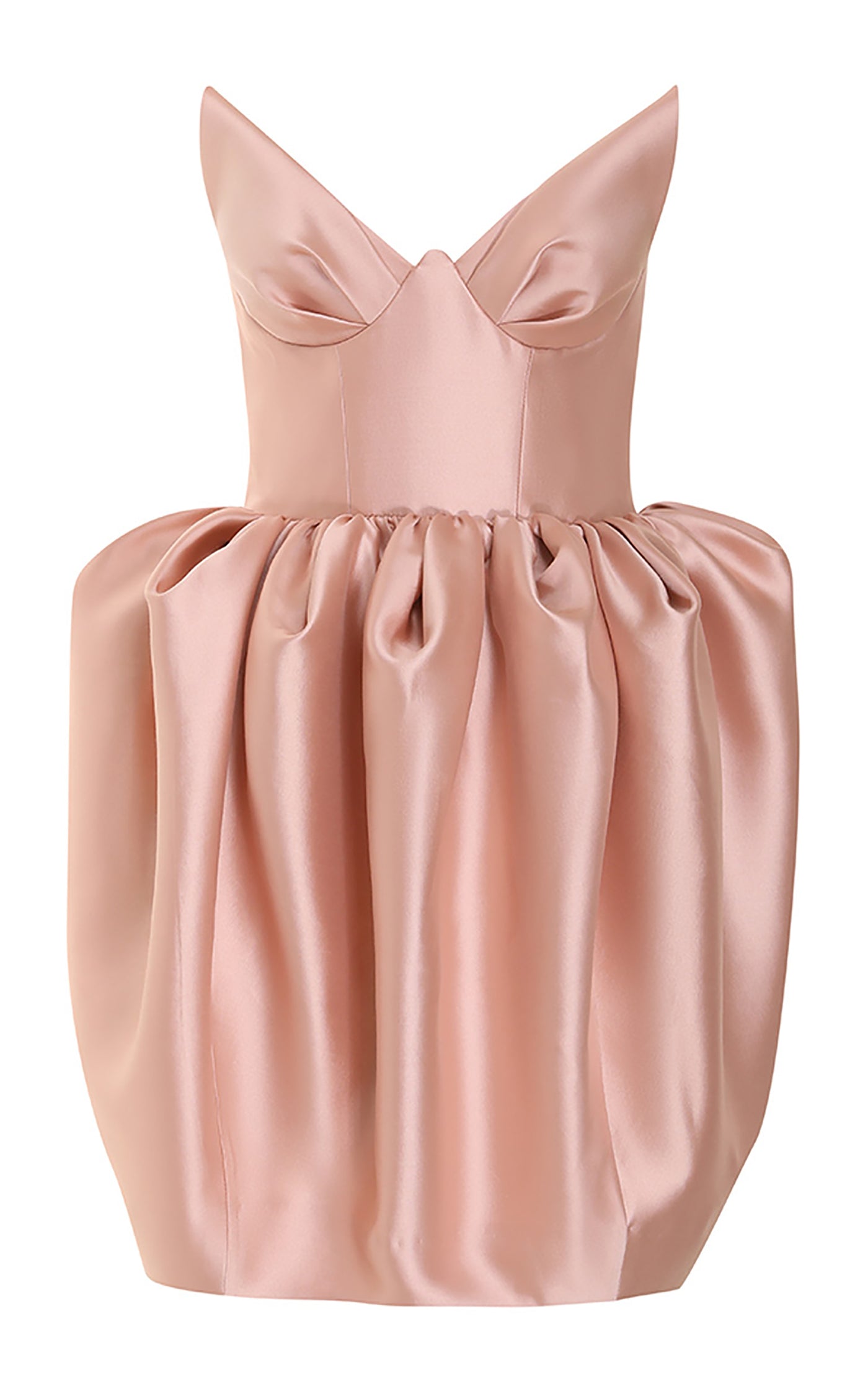 Matchmaker Bustier Wool-Silk Mini Dress