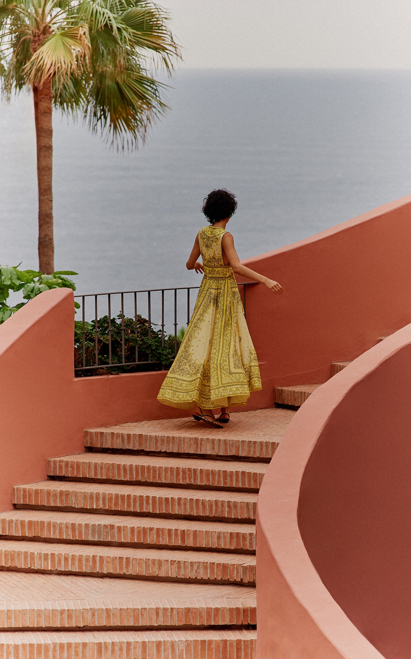 Matchmaker Bow Linen-Silk Maxi Dress