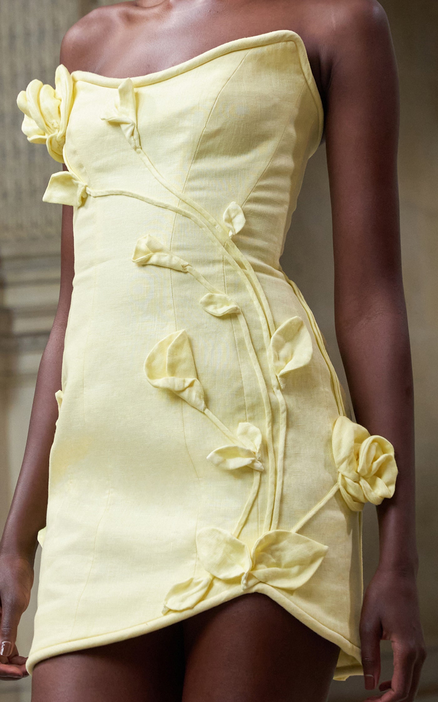 Matchmaker Rose Linen Mini Dress